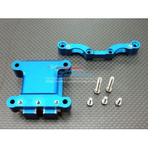 Alloy Front Damper Plate with Gear Box blue GPM-TT028-B