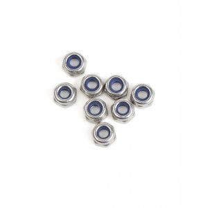 Гайки M3 стальные нерж. A2 с нейлоновым фиксатором 8шт.