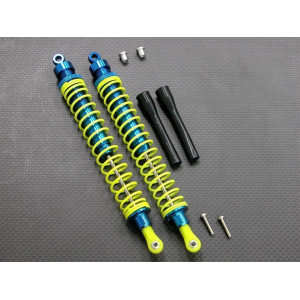 ALLOY FRONT/REAR ADJUSTABLE SPRING DAMPER (170MM) WITH SCREWS & ALLOY COLLARS & DUST-PROOF PLASTIC COVER - 1PR SET GPM-SAX13170-B-Y