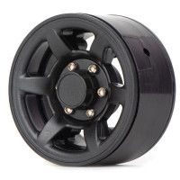 Диски beadlock 1.55 пластиковые чёрные 6 спиц 4pcs