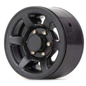Диски beadlock 1.55 пластиковые чёрные 6 спиц 4pcs