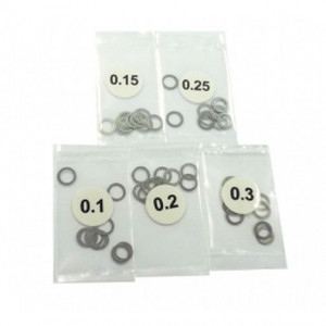 3RACING Stainless Steel 4mm Shim Spacer 0.1/0.15/0.2/0.25/0.3 Thickness 10pcs each 3RAC-SW04/V2