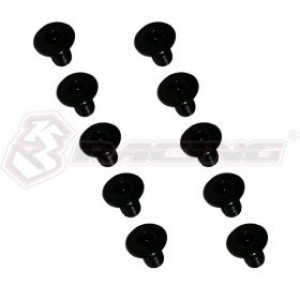 3RACING M3 x 6 Flat Head Hex Socket (10pcs) TS-SFS306