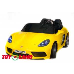 Детский электромобиль Автомобиль Porshe Cayman YSA021 Желтый