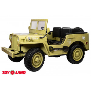 Детский электромобиль Джип Jeep Willys YKE 4137 Matcha