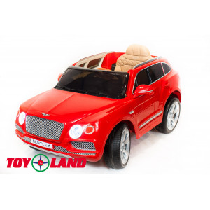 Детский электромобиль Джип Bentley Bentayga Красный