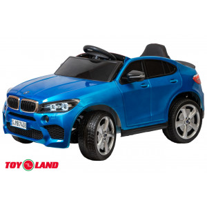 Детский электромобиль Джип BMW X6 mini YEP7438 Синий краска