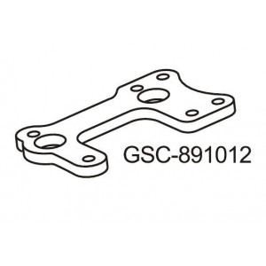 GS Racing Carbon Fiber Center Diff Support Plate Артикул:GSC-891012