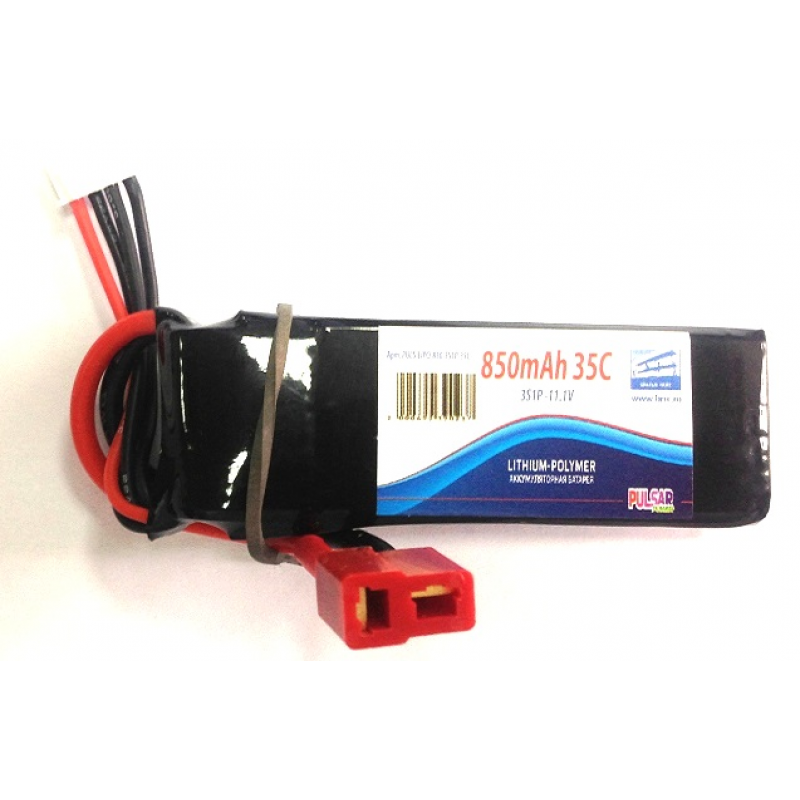 Аккумулятор Pulsar Li-pol 850mAh, 40c, 3s1p, XT60