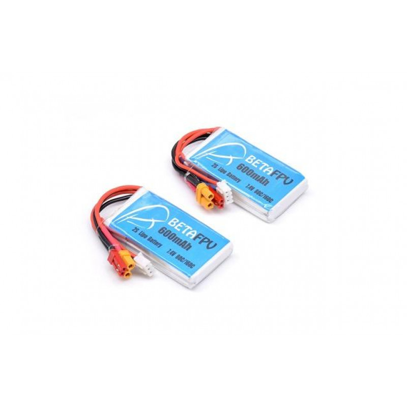 Аккумулятор BETAFPV 600 mAh 2S 7.4V 80C LiPo (2шт)