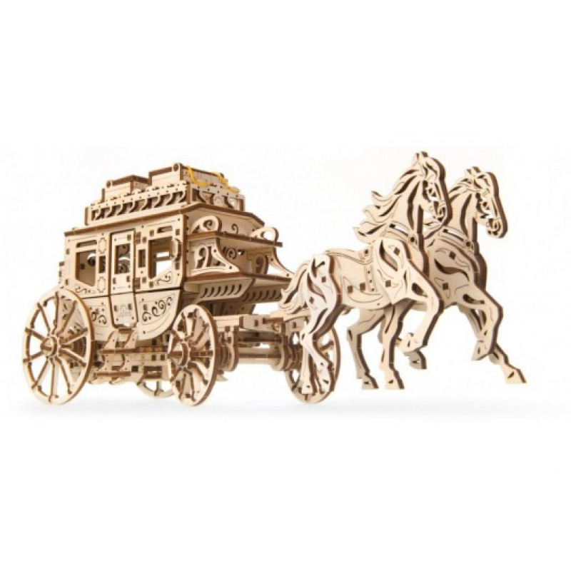 Деревянный конструктор UGEARS Почтовый дилижанс Артикул - 70045
