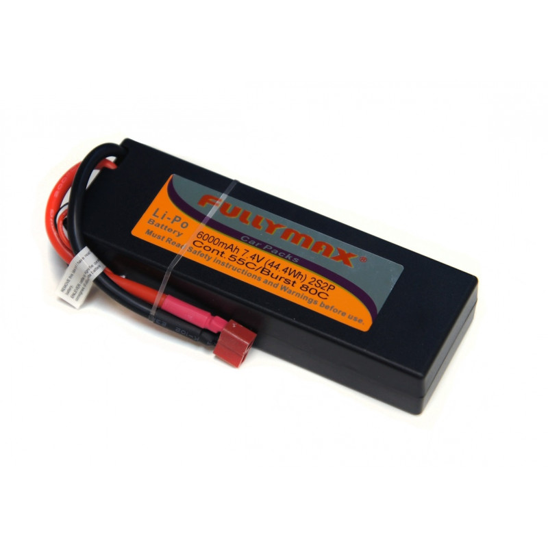 Аккумулятор LiPo Fullymax 7.4V 6000мАч 55C (жесткий корпус)