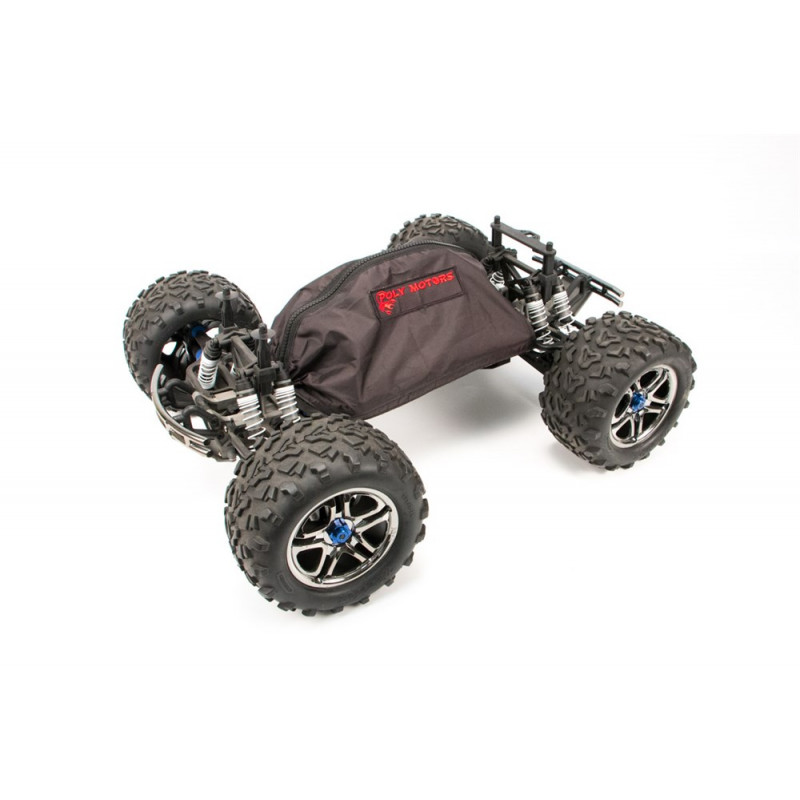 Защитный чехол для радио модели RC TRAXXAS E-MAXX 1:10 зимний на липучках Артикул - PolyM-CovEM01Bl-