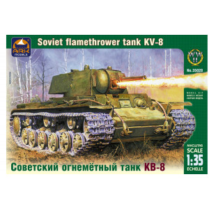 Стендовая модель ARK-model Советский тяжёлый огнемётный танк КВ-8 Артикул - AK35028