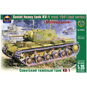 Стендовая модель ARK-model Советский тяжёлый танк КВ-1 образца 1941 года (поздняя версия) Артикул - AK35033