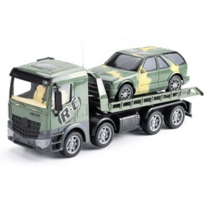 Радиоуправляемый грузовик-трейлер + джип CityTruck 1:24 - 553-B4 - Артикул 553-B4